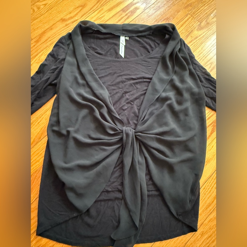 Collection B Black Blouse with Elegant Design